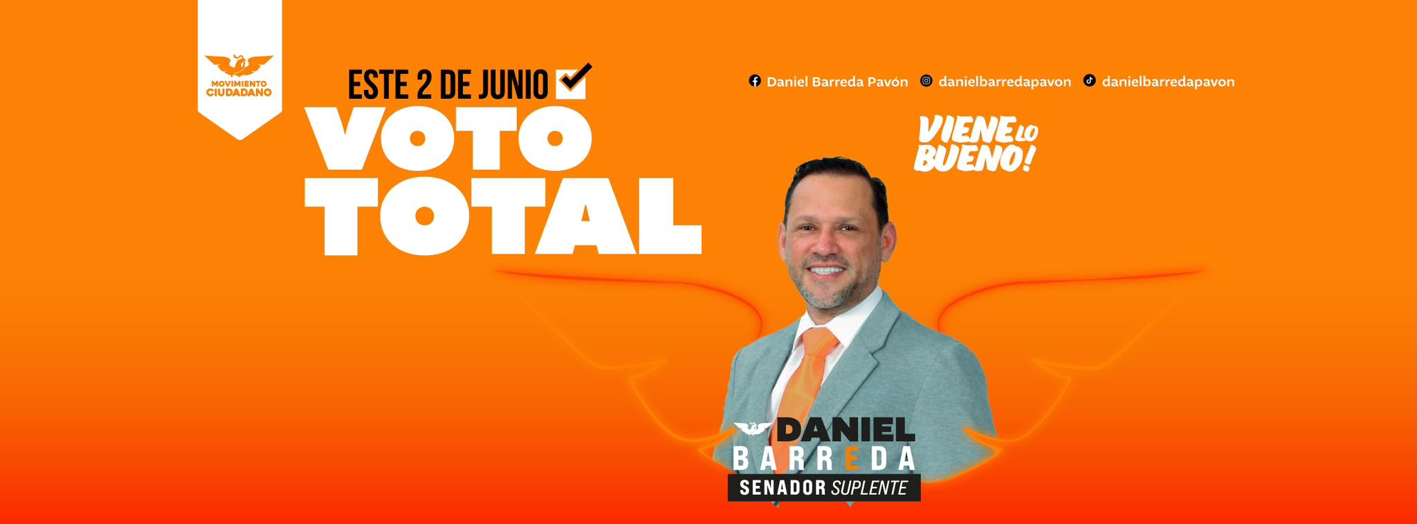 Campaña al Senado de la República por Movimiento Ciudadano – Daniel Barreda, candidato suplente